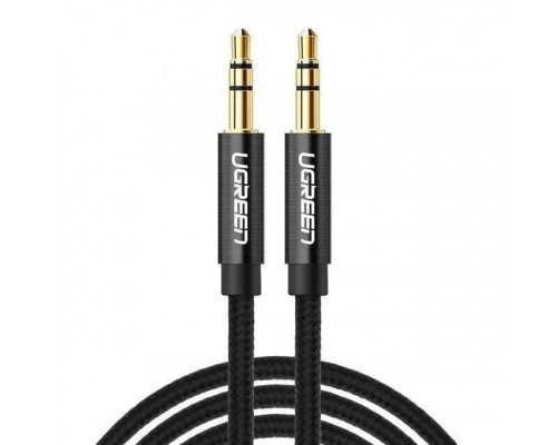 Кабель мультимедійний 3.5mm M to 3.5mm M 1.0m AV112 (Black) Ugreen (50361)