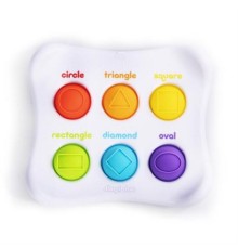 Розвиваюча іграшка Fat Brain Toys Сенсорна Колір Форма Dimpl Duo Брайль (F208EN)
