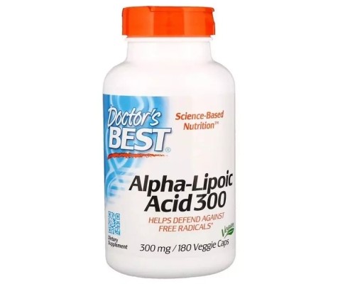 Антиоксидант Doctor's Best Альфа-ліпоєва кислота, 300 мг, 180 капсул (DRB-00277) Антиоксидант Doctor's Best Альфа-ліпоєва кислота, 300 мг, 180 капсул (DRB-00277)