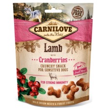 Ласощі для собак Carnilove Crunchy Snack з ягням, журавлиною та м'ясом 200 г (8595602527250)