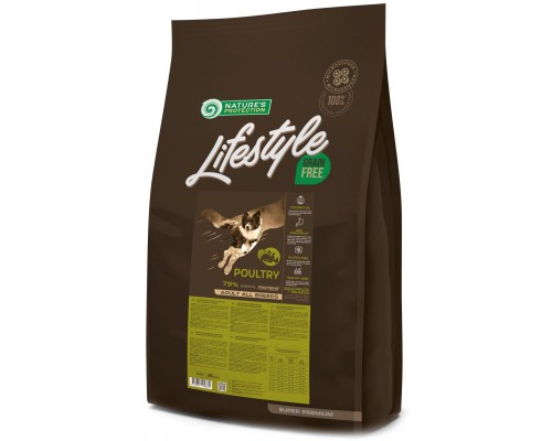Сухий корм для собак Nature's Protection Lifestyle Grain Free Poultry Adult All Breeds 10 кг (NPLS45676) Сухий корм для собак Nature's Protection Lifestyle Grain Free Poultry Adult All Breeds 10 кг (NPLS45676)