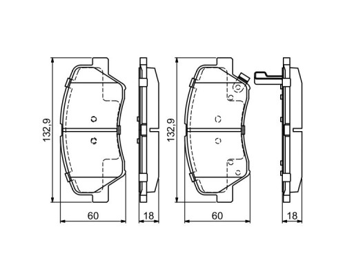 Гальмівні колодки Bosch 0 986 494 691