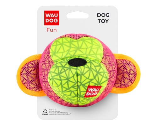 Іграшка для собак WAUDOG Fun Мавпа 16х10 см рожева (62037)