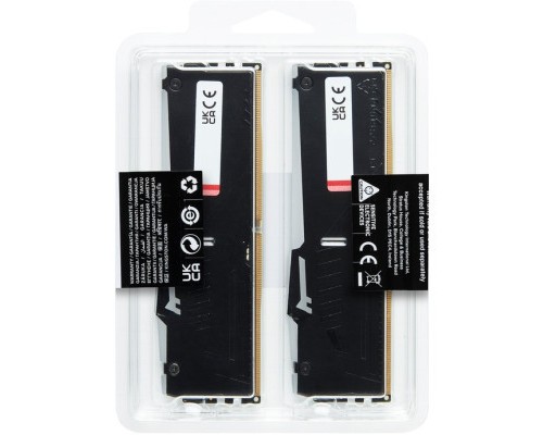 Модуль пам'яті для комп'ютера DDR5 32GB (2x16GB) 4800 MHz Beast Kingston Fury (ex.HyperX) (KF548C38BBAK2-32)