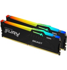 Модуль пам'яті для комп'ютера DDR5 32GB (2x16GB) 4800 MHz Beast Kingston Fury (ex.HyperX) (KF548C38BBAK2-32)