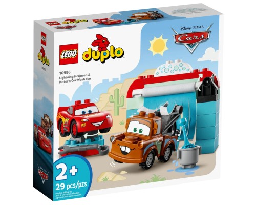 Конструктор LEGO DUPLO Disney Розваги Блискавки МакКвіна й Сирника на автомийці 29 деталей (10996-)