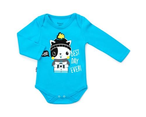 Набір дитячого одягу Miniworld з котиком (14710-68B-blue)