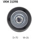 Ролик натягувача ременя SKF VKM 31098