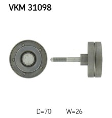 Ролик натягувача ременя SKF VKM 31098