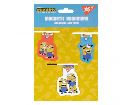 Закладки для книг Yes магнітні Minions, 3 шт (707831)