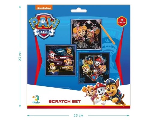 Набір для творчості DoDo гравюр Paw Patrol 3 шт (200194)