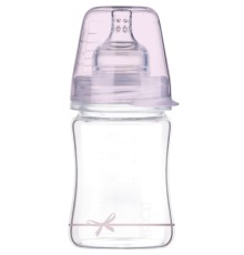 Пляшечка для годування Lovi Diamond Glass Baby Shower скляна 150 мл Рожева (74/104girl)