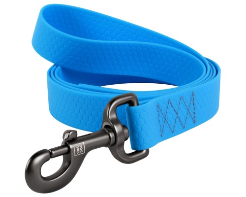Повідок для собак WAUDOG Waterproof L-XXL Ш 25 мм Д 305 см блакитний (27342)