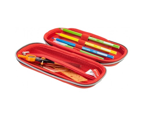 Пенал Cool For School 1 відділення з органайзером червоний (QT-3990-Red) Пенал Cool For School 1 відділення з органайзером червоний (QT-3990-Red)
