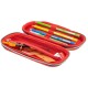 Пенал Cool For School 1 відділення з органайзером червоний (QT-3990-Red)