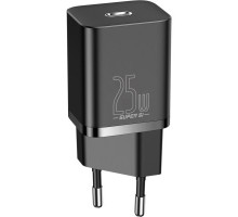 Зарядний пристрій Baseus 1xUSB 25W (USB-C) + Cable Type-C black (TZCCSUP-L01)