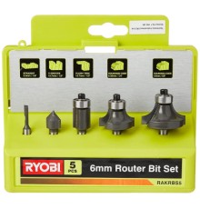 Набір фрез Ryobi RAKRBS5 набір 5 шт, хвостовик 6 мм (5132003828)