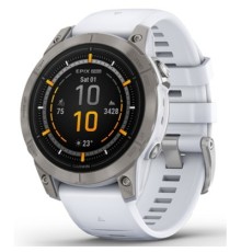 Смарт-годинник Garmin EPIX PRO (g2), 47, Saph, Ti Whitestone, GPS (010-02803-21)