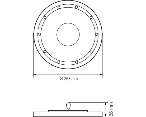 Світильник Videx 100W 5000K 12000Lm 220V чорний (VL-HBe03-1005B)