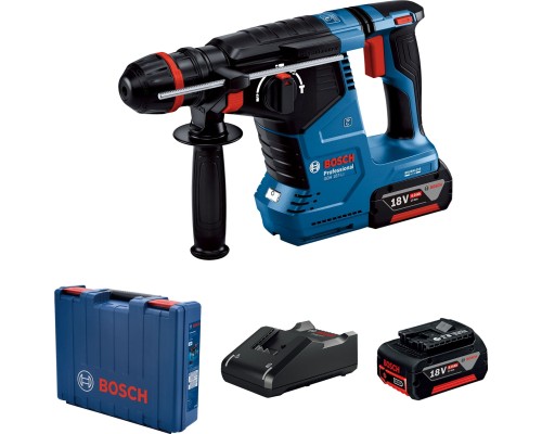 Перфоратор Bosch GBH 187-LI ONE Chuck, 2*5Ah, 2.4 Дж, 980 об/хв, 2.9 кг (0.611.923.121)