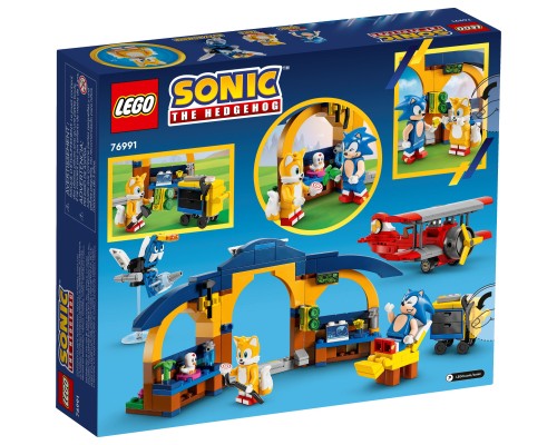 Конструктор LEGO Sonic the Hedgehog Майстерня Тейлз і літак Торнадо 376 деталей (76991)