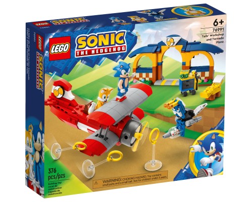 Конструктор LEGO Sonic the Hedgehog Майстерня Тейлз і літак Торнадо 376 деталей (76991)