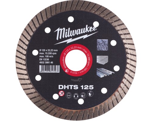 Круг відрізний Milwaukee алмазний DHTS 125, 125мм (4932399146)