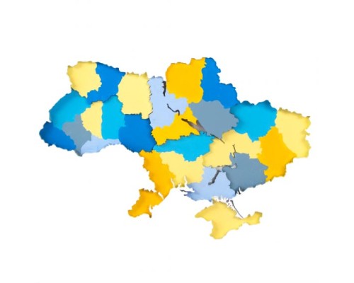 Набір для творчості Rosa Talent Картина 3D Мапа України ДВП 30х30 см (4823098531531)