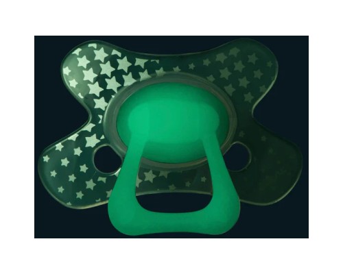 Пустушка Difrax нічна Natural Night 20+ міс (світиться у темряві) (GL803)