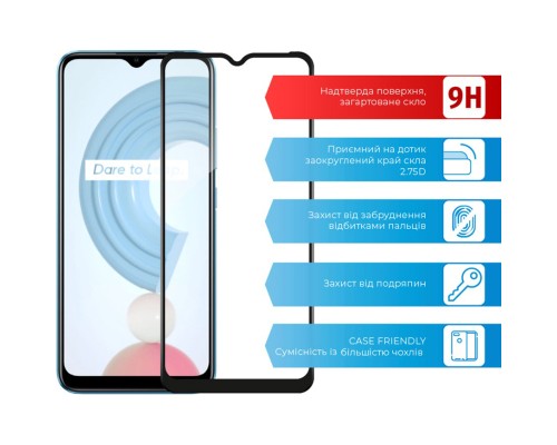 Скло захисне ACCLAB Full Glue Realme C25 (1283126518409)
