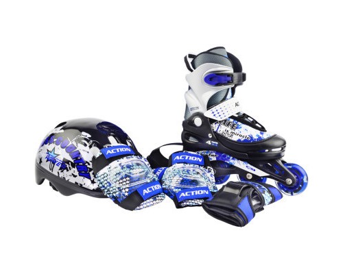 Роликові ковзани Action Zero Комплект Синій 26-29 (PW117CE308905/26-29)