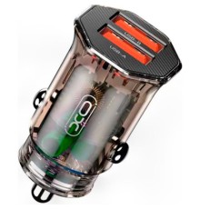 Зарядний пристрій XO CC49 2USB 2.4A (Black/Brown) (XO-CC49)