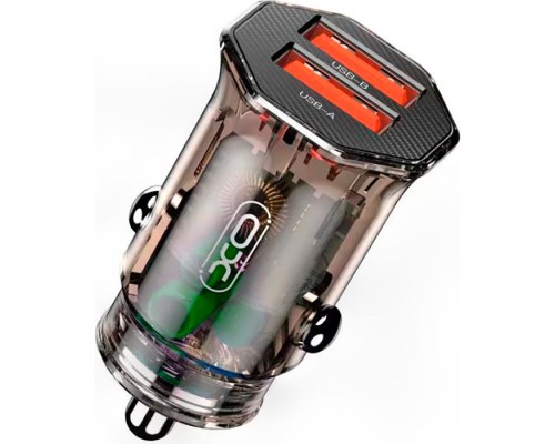 Зарядний пристрій XO CC49 2USB 2.4A (Black/Brown) (XO-CC49)