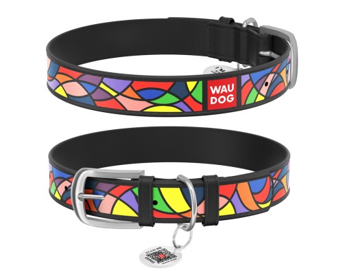 Нашийник для тварин WAUDOG Design з QR паспортом 