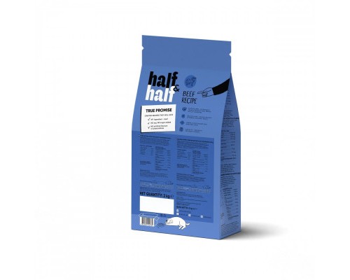 Сухий корм для собак Half&Half для великих порід з яловичиною 2 кг (4820261920765)