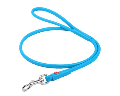 Повідок для собак WAUDOG Glamour круглий XS d 4 мм Д 122 см блакитний (33882)