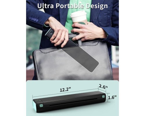 Принтер чеків UKRMARK M08-BK А4, Bluetooth, USB, чорний (900781)