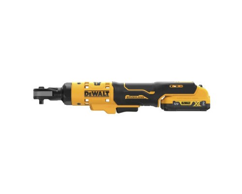Гайковерт DeWALT кутовий, 12V XR Li-lon 2Ач, безщітковий, 81 Нм, сумка (DCF503D1)