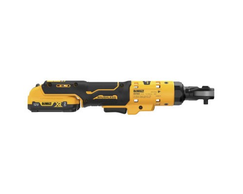 Гайковерт DeWALT кутовий, 12V XR Li-lon 2Ач, безщітковий, 81 Нм, сумка (DCF503D1)