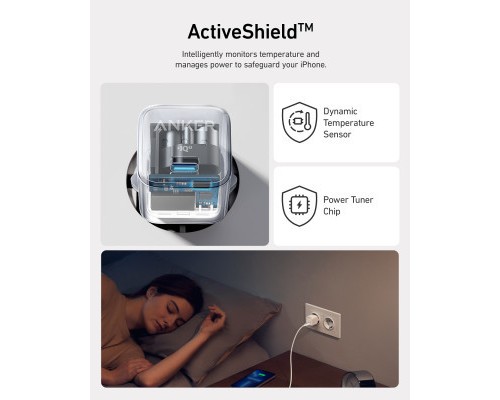 Зарядний пристрій Anker PowerPort 512 Nano - 20W USB-C White (A2346G21)