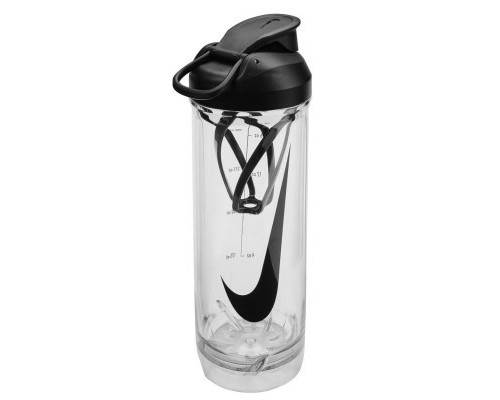 Пляшка для води Nike TR Recharge Shaker Bottle 2.0 24 OZ чорний, білий 709 мл N.101.0724.910.24 (887791761873)
