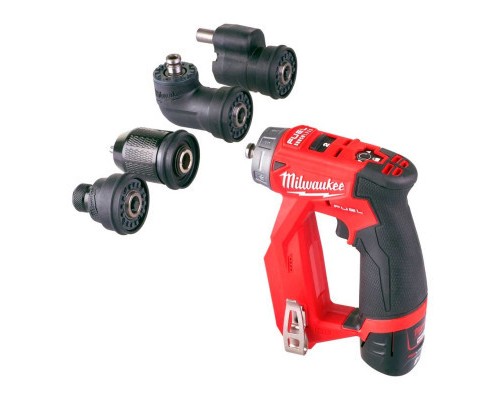 Шуруповерт Milwaukee M12 FDDXKIT-0X, 34Нм, 4 насадки FIXTEC, HD кейс (без АКБ та ЗП) (4933471332)