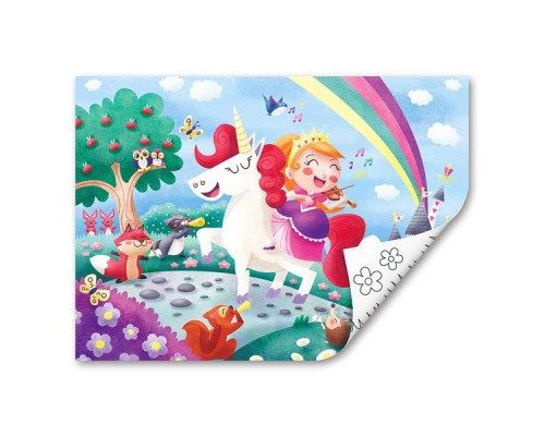 Пазл Hape Єдинороги з розмальовкою (E1642)
