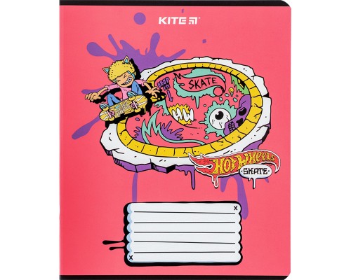 Зошит Kite Hot Wheels 18 аркушів, лінія (HW24-237)