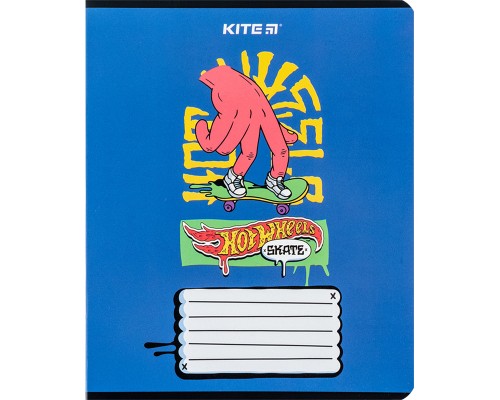 Зошит Kite Hot Wheels 18 аркушів, лінія (HW24-237)