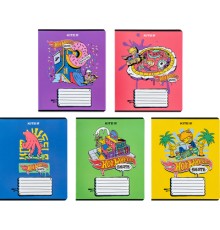 Зошит Kite Hot Wheels 18 аркушів, лінія (HW24-237)