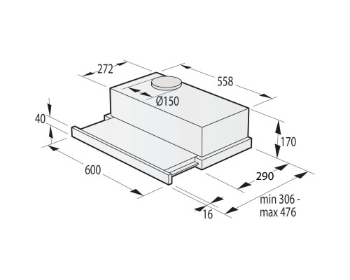 Витяжка кухонна Gorenje TH60E3X