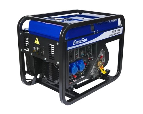 Генератор Enersol дизельний, 1-ф, 10 kW, двигун ES-110F, 3000 об/хв, вага 170 кг (SKD-10EBA)