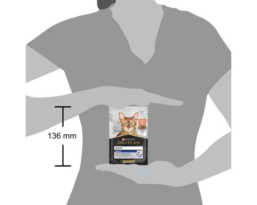 Вологий корм для кішок Purina Pro Plan Adult Indoor Nutrisavour Для кішок, що живуть у приміщенні З лососем 85 г (8445290172990)