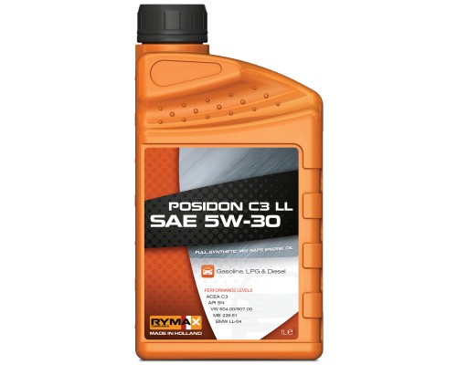 Моторна олива RYMAX Posidon C3 LL 5W-30 API SN, ACEA C3, 1л